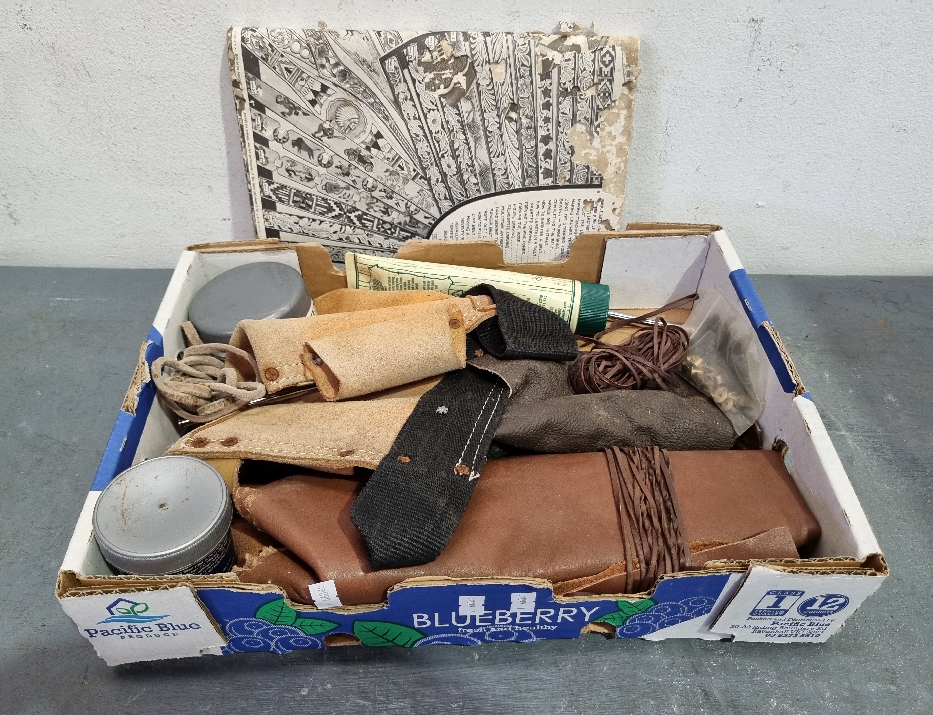 A Group Of Leatherwork Items