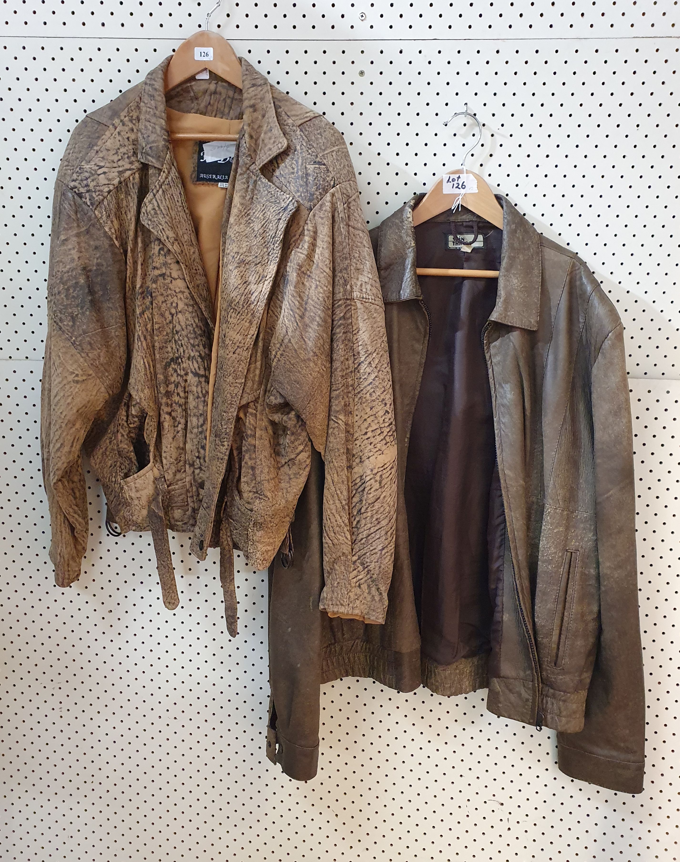 126 · TWO LEATHER JACKETS