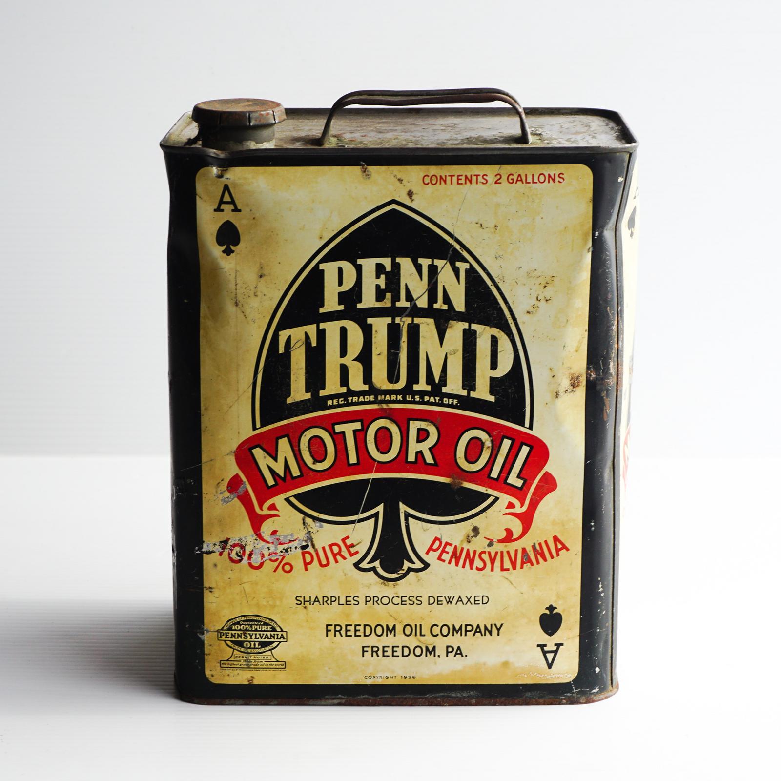 Penn Trump Motor Oil Can