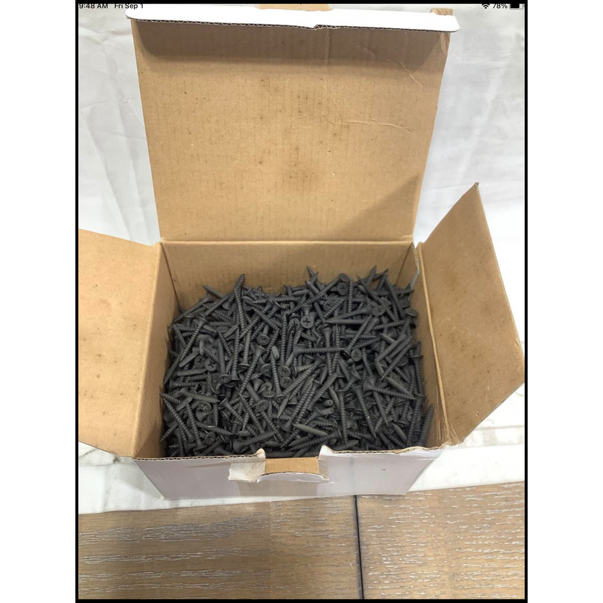 5lbs Crown Bolt Black Drywall Screws #6 x 1 1/4" Bugle Head Phillips-Fine