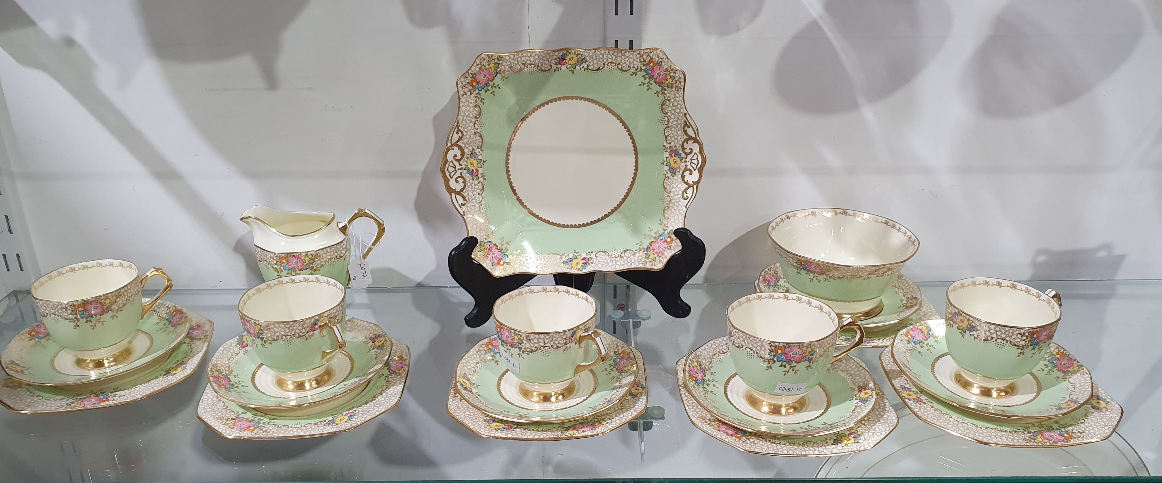 A Tuscan China Part Teaset