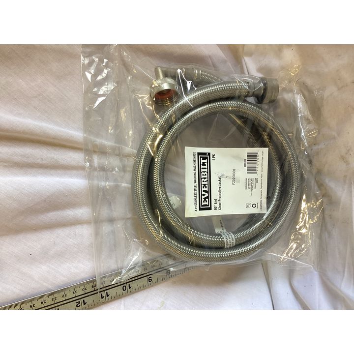 Everbilt 4ft Stainless Steel Washing Machine Hose- 2pk