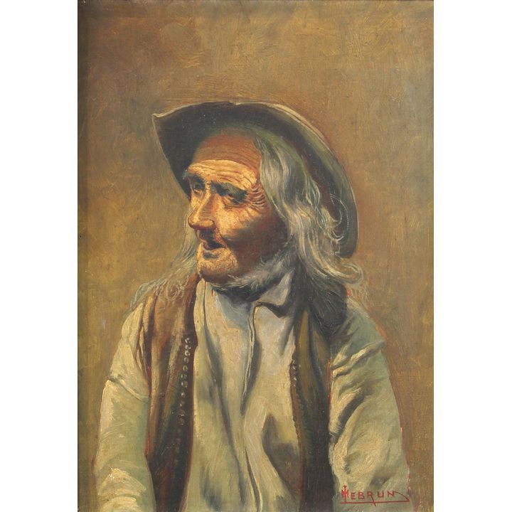 Painting, Portrait of an Old Cowboy