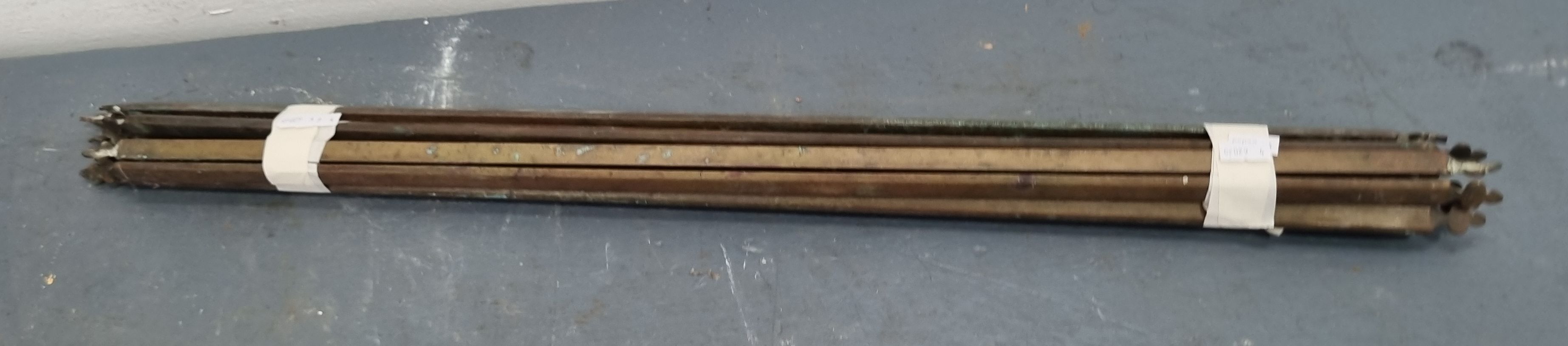 1310 · A SET OF STAIR CARPET RODS