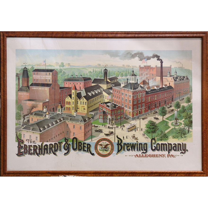 Vintage Advertising Poster, The Eberhardt & Ober Brewing Company