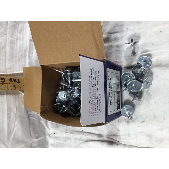 Powers Fasteners 8mm Head Washer Pin  Qty:100