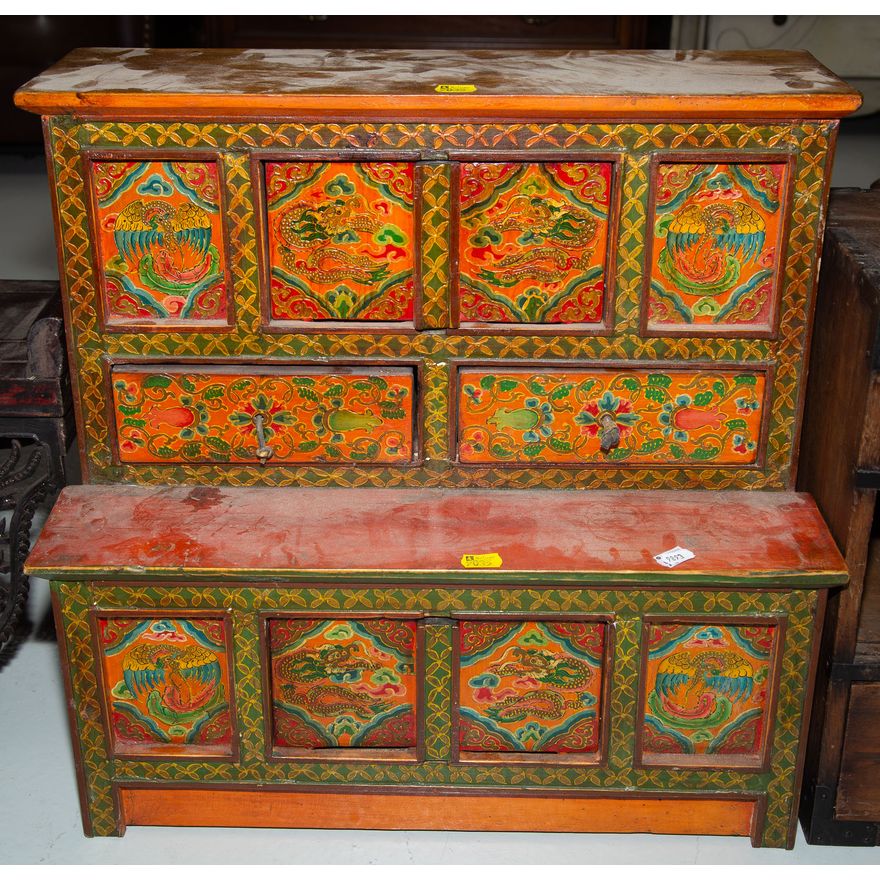 Small Tibetan Style Cabinet