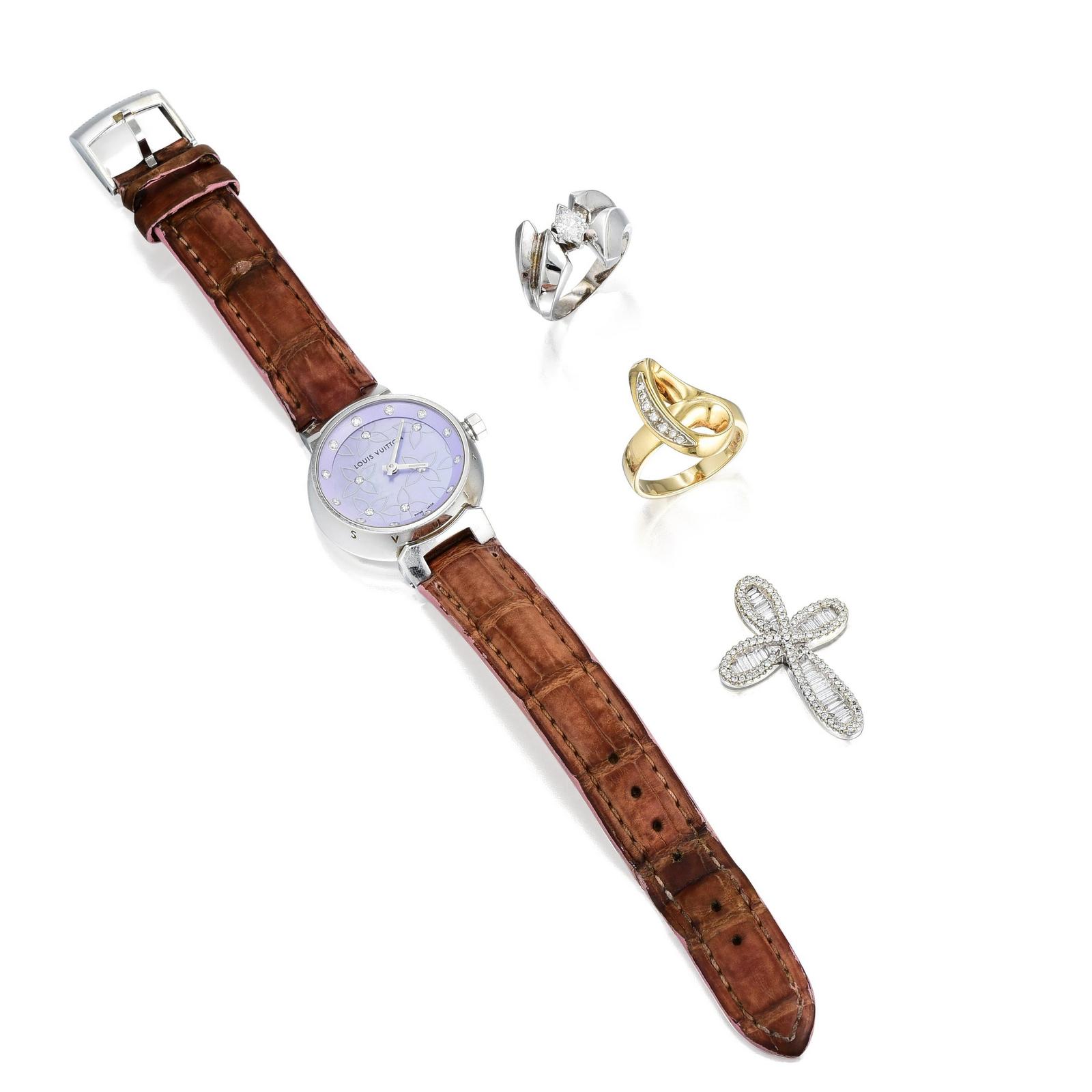 Lv Louis vuitton fashion womens stainless watch