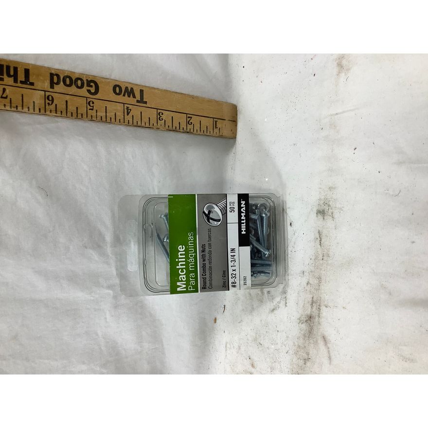 50ct Hillman Machine Round Combo w/Nuts 8-32 x 1-3/4