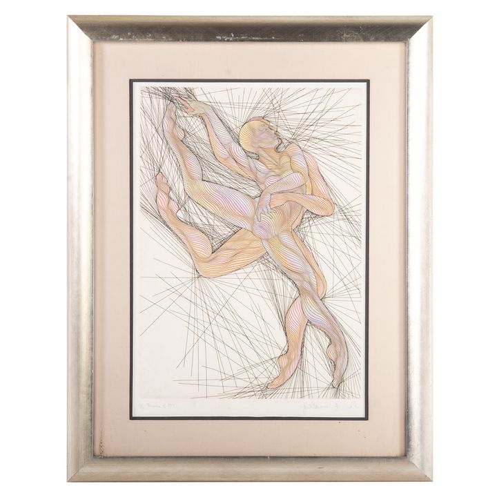 Guillaume Azoulay. "Primavera," color etching
