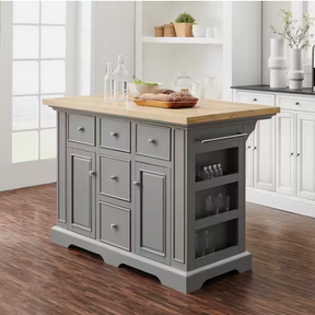 CROSLEY FURNITURE julia Gray Kitchen Island C22