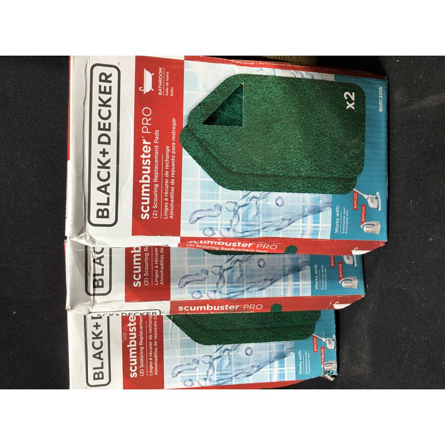 BUYING (3) Black + Decker Scumbuster Pro 2pk Scouring Replacement Pads