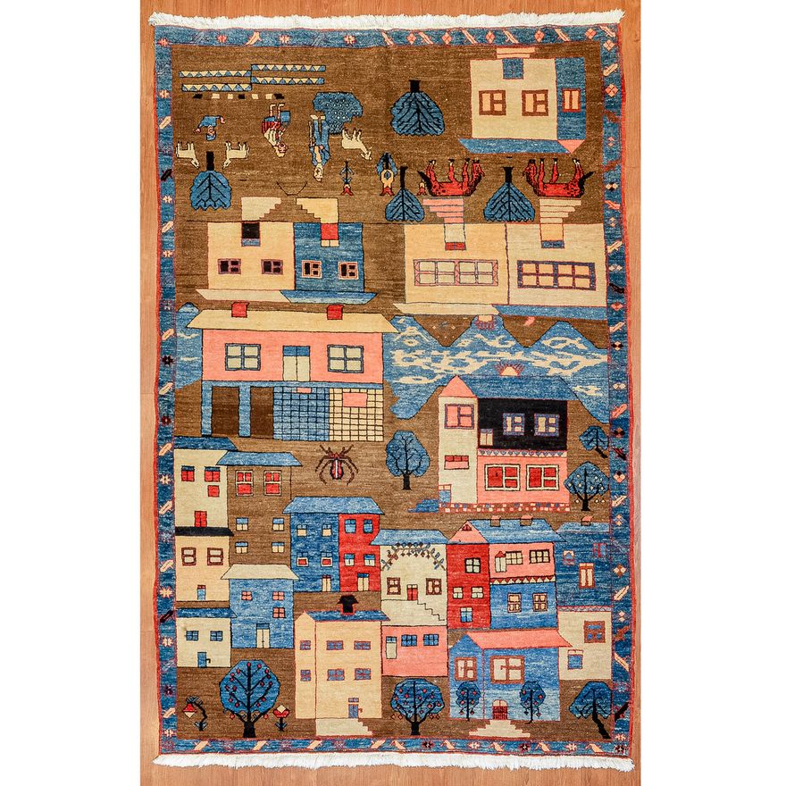 Azeri Rug, Turkey, 6 x 9.1