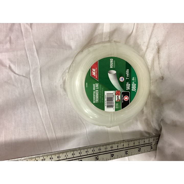 ACE Residential Grade Trimmer Line- Round 140ft, 7 Refills .080'' Dia.