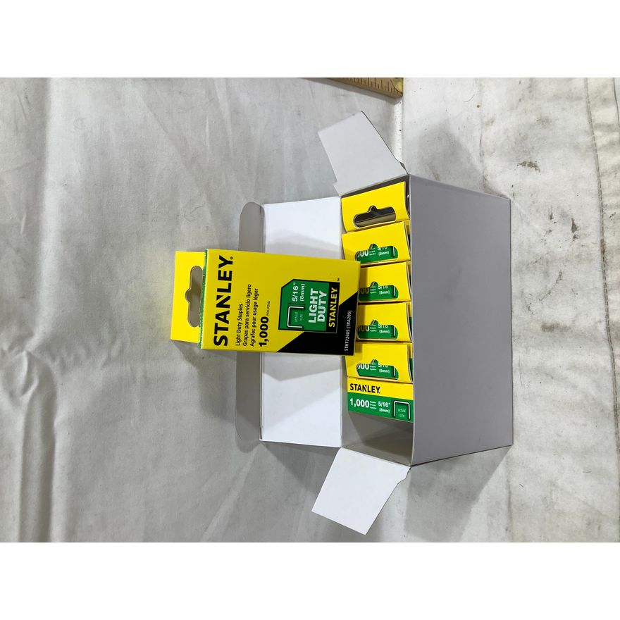 Buying (6) Stanley Light Duty Staples 1000pc, 5/16"