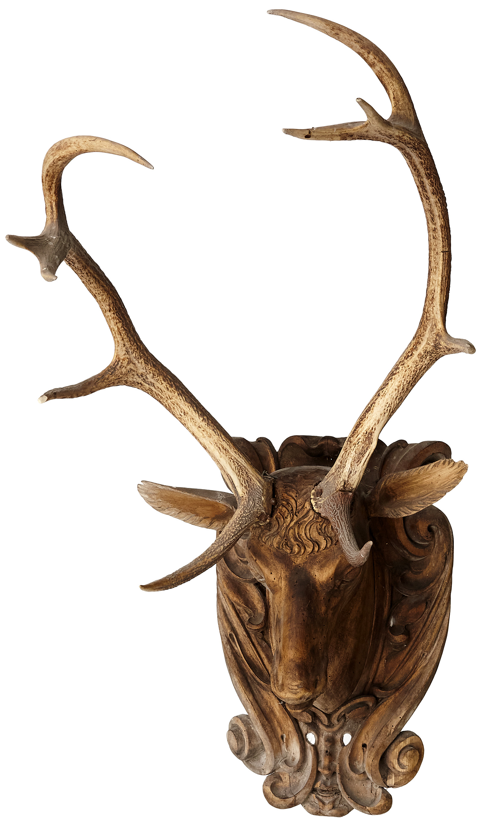 Strassstein-Aufbügelmotiv Hirschkopf – 10x20,5 Cm, Farblos Glitzernd, Aus Großbritannien