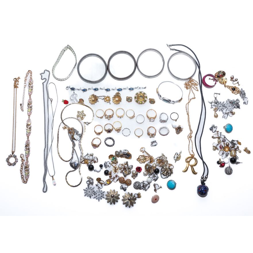 A Large Assortment of Costume Jewelry