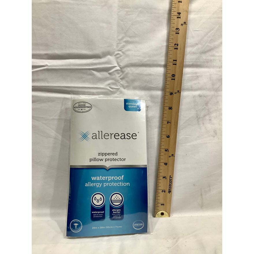 Allerease Zippered Waterproof Allergy Protector Stnadard/Queen