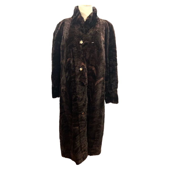 Vintage Sheared Beaver Reversible Fur Coat