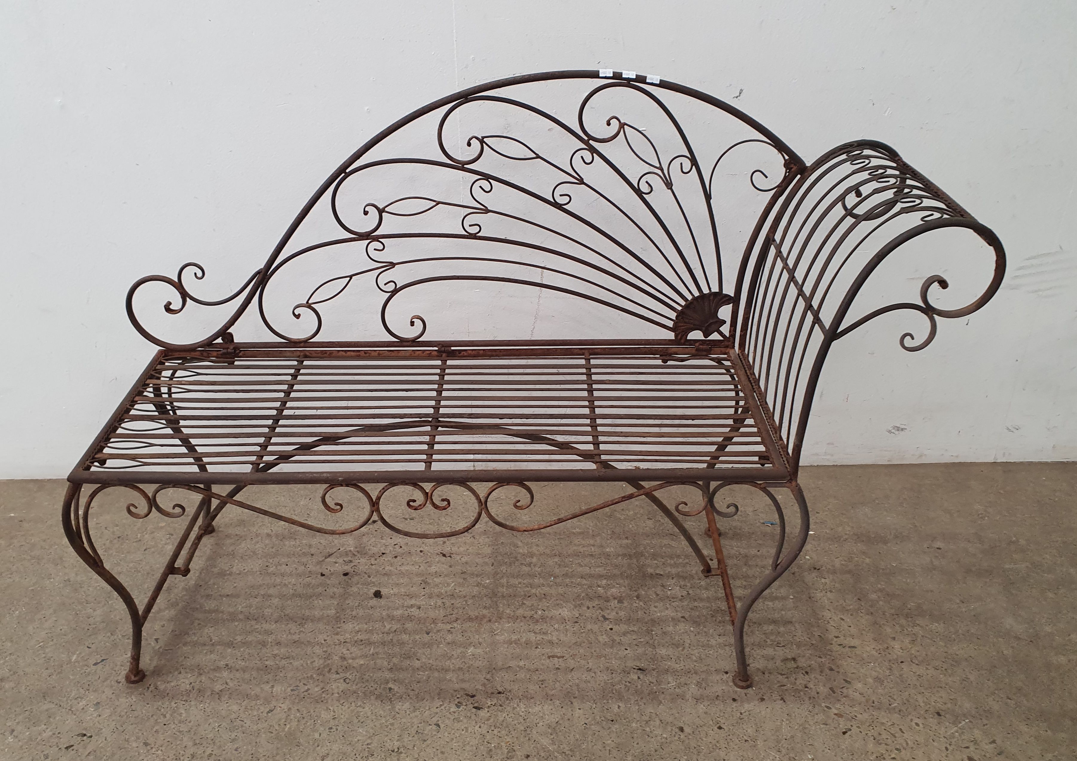 A Metal Decorative Bench