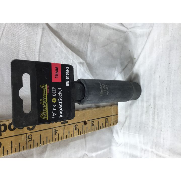 Blackhawk 1/2" DR 6 Pt Deep Impact Socket 15MM