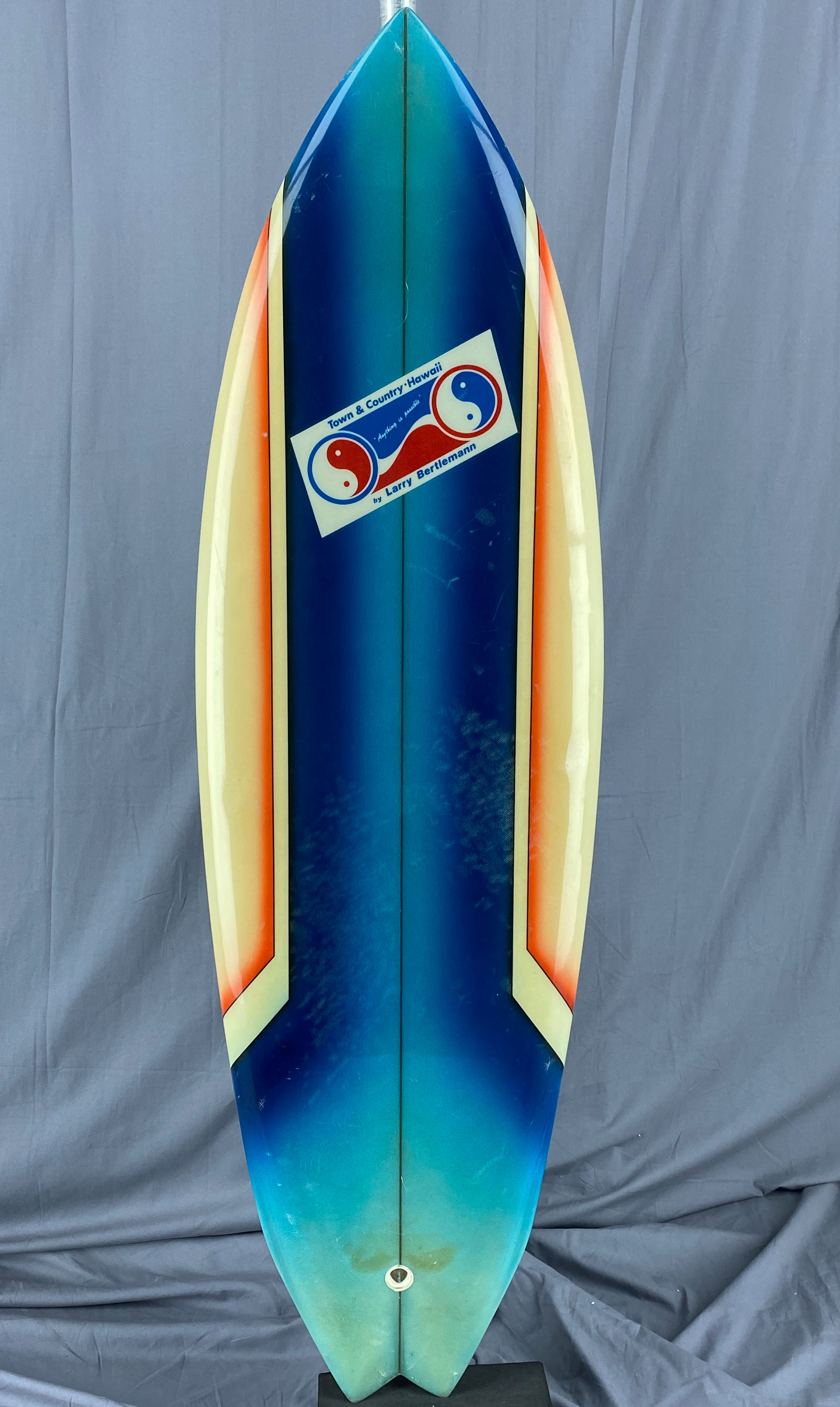 1981 Larry Bertlemann Town & Country Twin Fin | California Gold Surf Auction