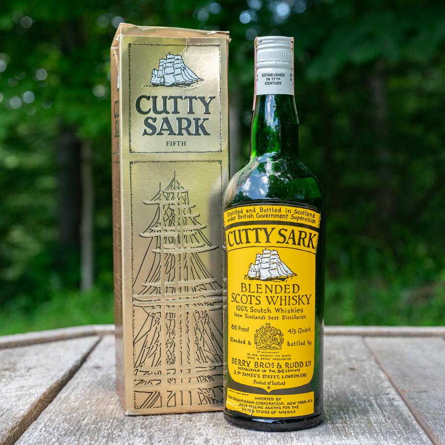 Vintage Berry Bros & Rudd Ltd Cutty Sark Scotch Whisky Wood Crate