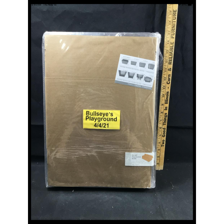 Flat Packed Cardboard Magazine Holders 8'' x 12'' 4.5''