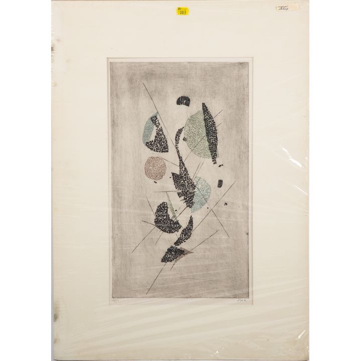 Arthur Luiz Piza. Abstract, color etching