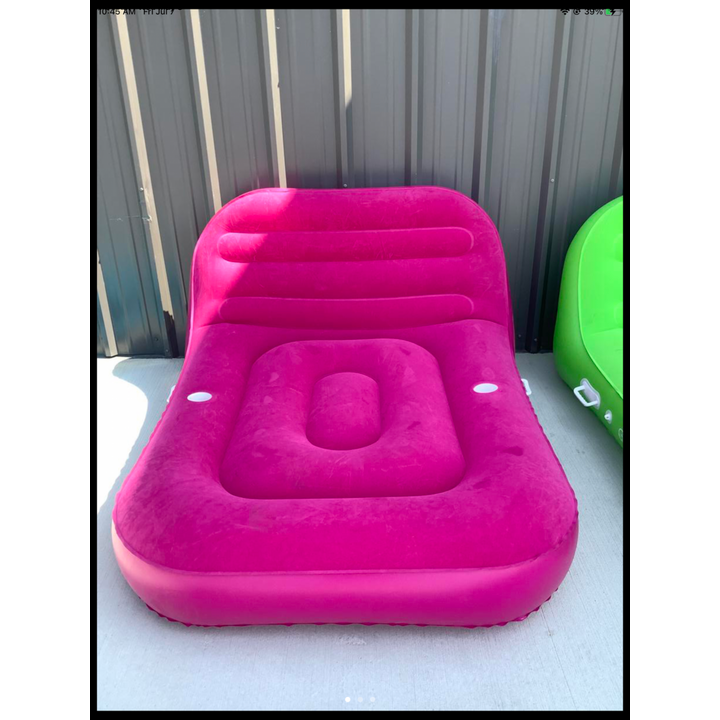 Sun Comfort By airhead Chaise Lounge 92"x52" Deflated Size (Pink)