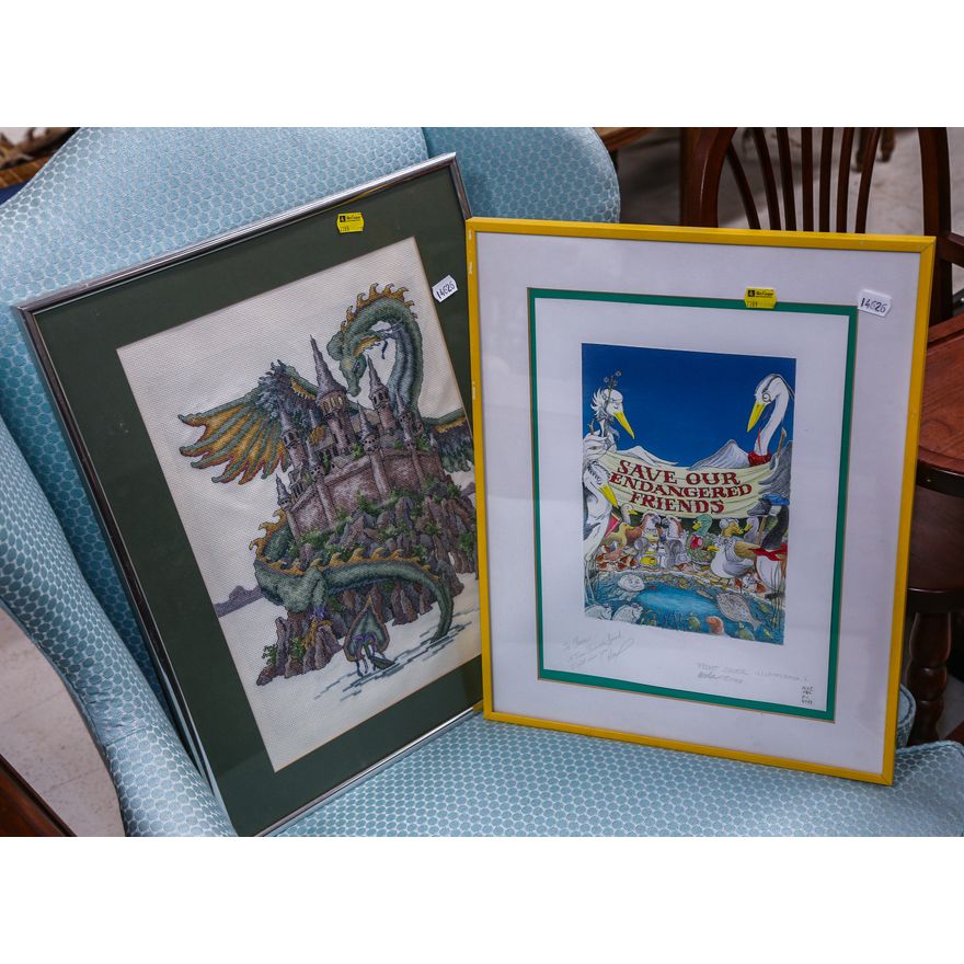 Two Framed Works