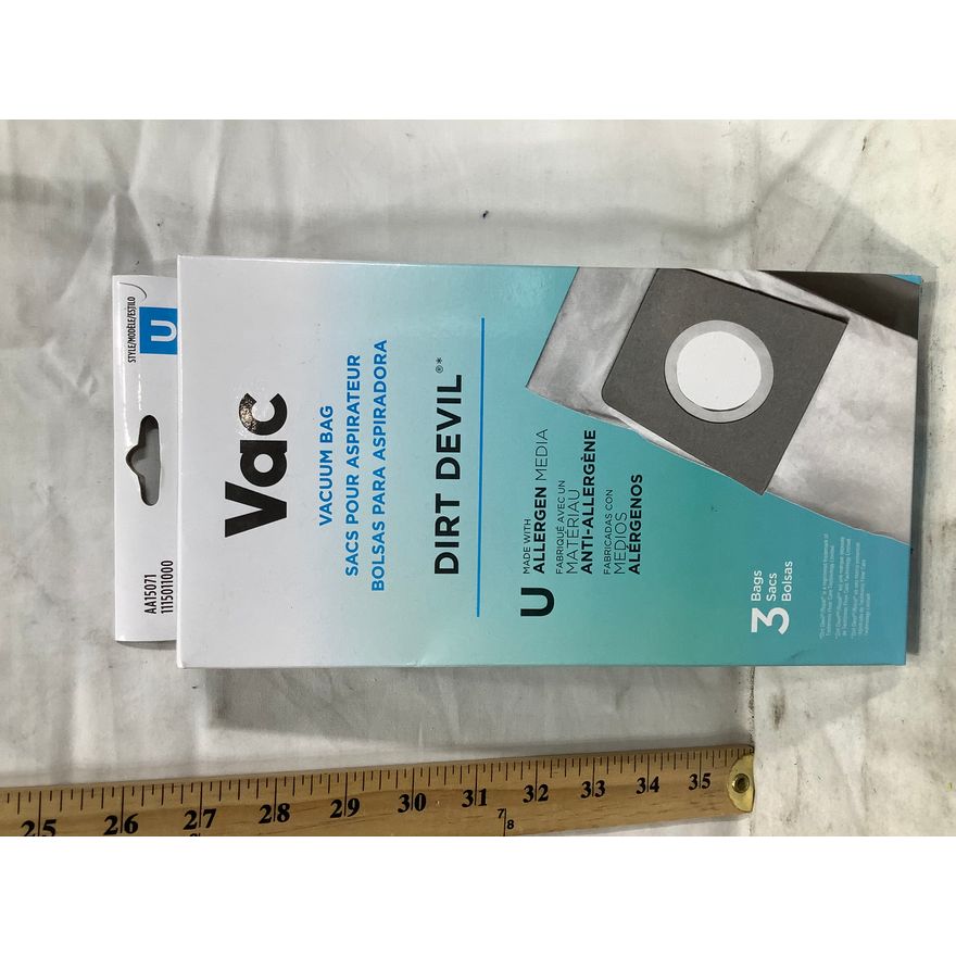 3ct Vac Vacuum Bags Style U Dirt Devil