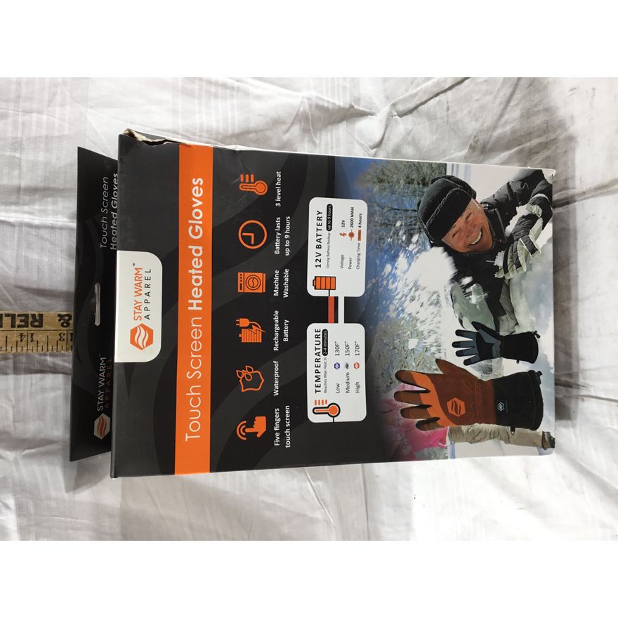 Stay Warm Apparel Touch Screen Heated Gloves Size: Small - GLOVES ONLY, NO BATTERIES