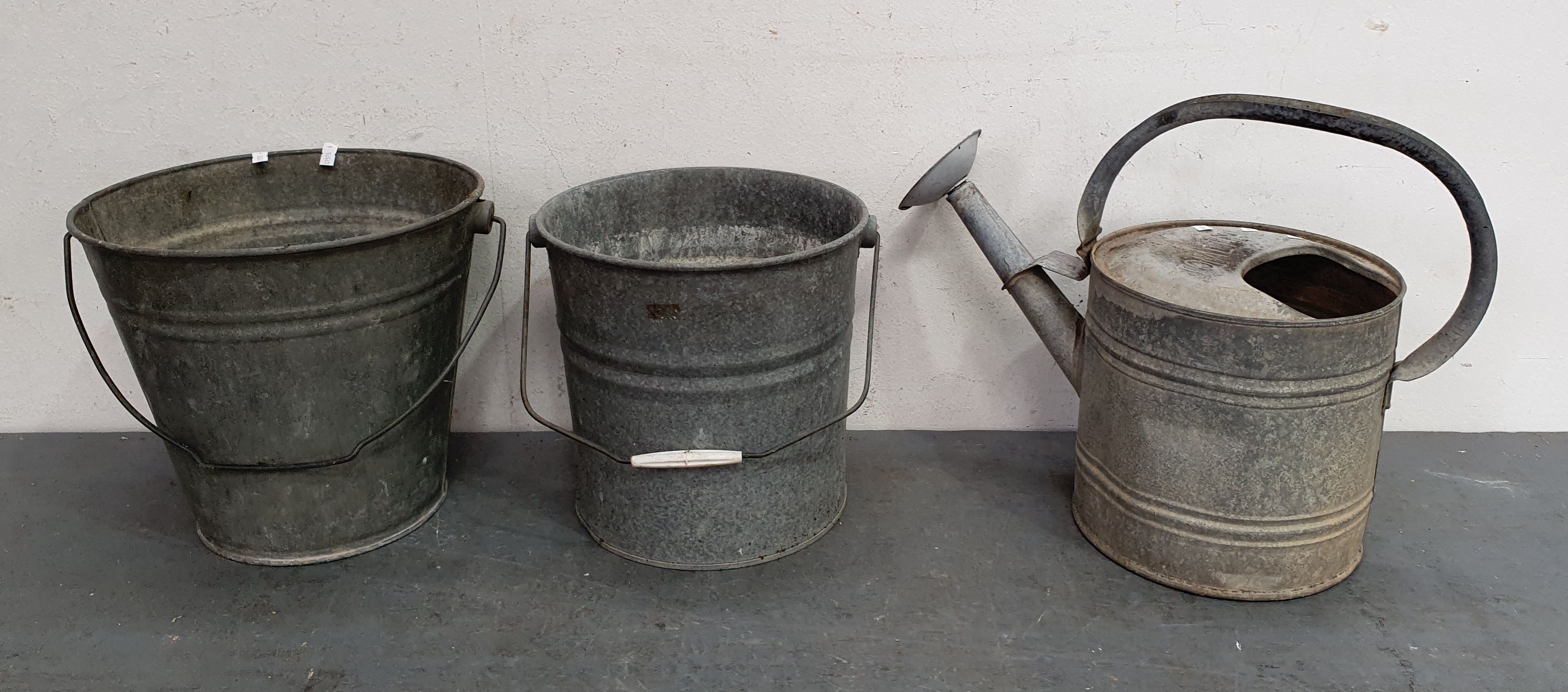 1082 · THREE GALVANISED ITEMS