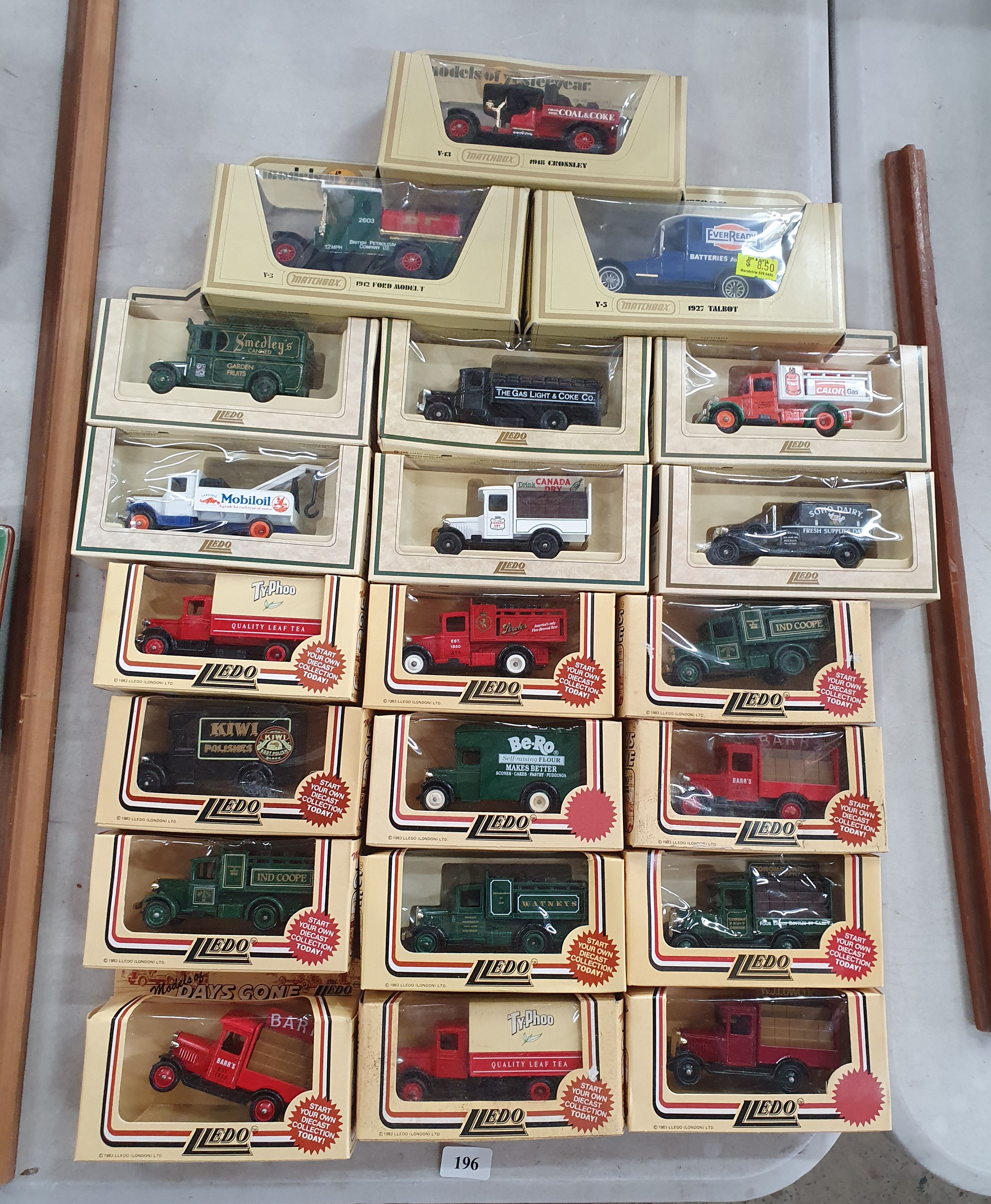 196 · 21 DIE-CAST MODEL DELIVERY TRUCKS