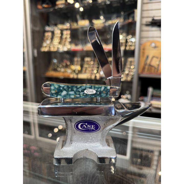 71381 - Case XX 2023 SparXX Green Kirinite Smooth Mini Trapper, Stainless Steel Blade