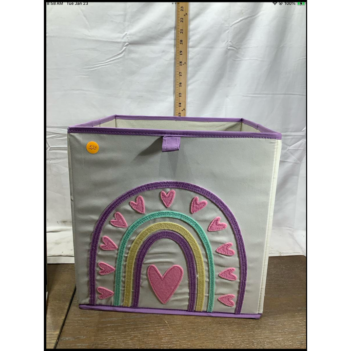 Children's Cube Organizer- Rainbow 12.75"W x 12.75"H