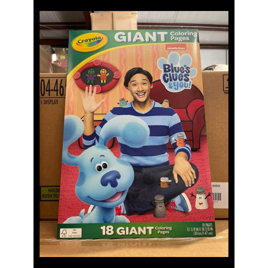 18ct Crayola Giant Coloring Pages,Blue's Clues