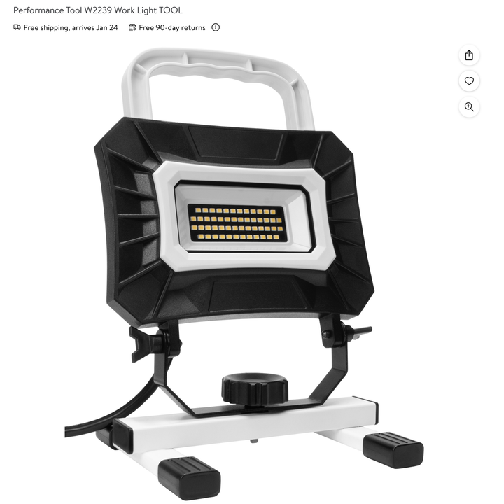 Performance Tool Power LED Portable Work Light 120V