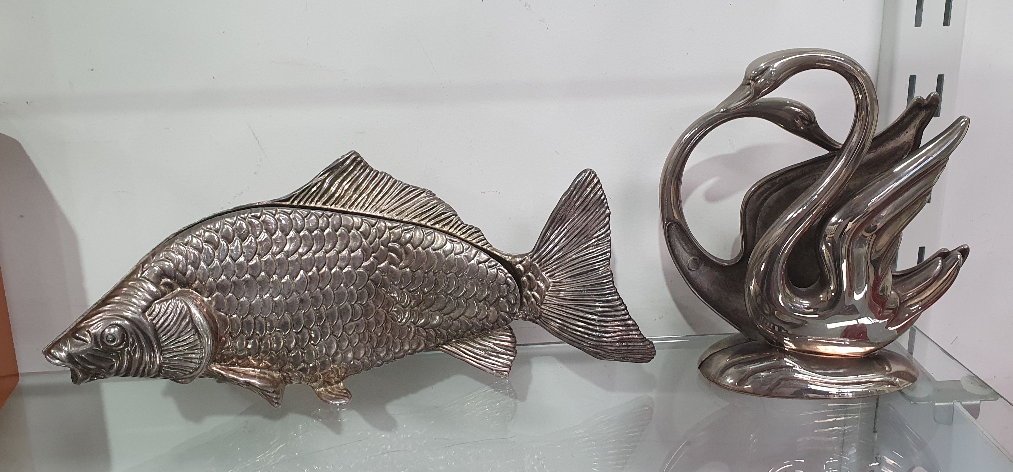 Two Silver Plated Napkin Holders