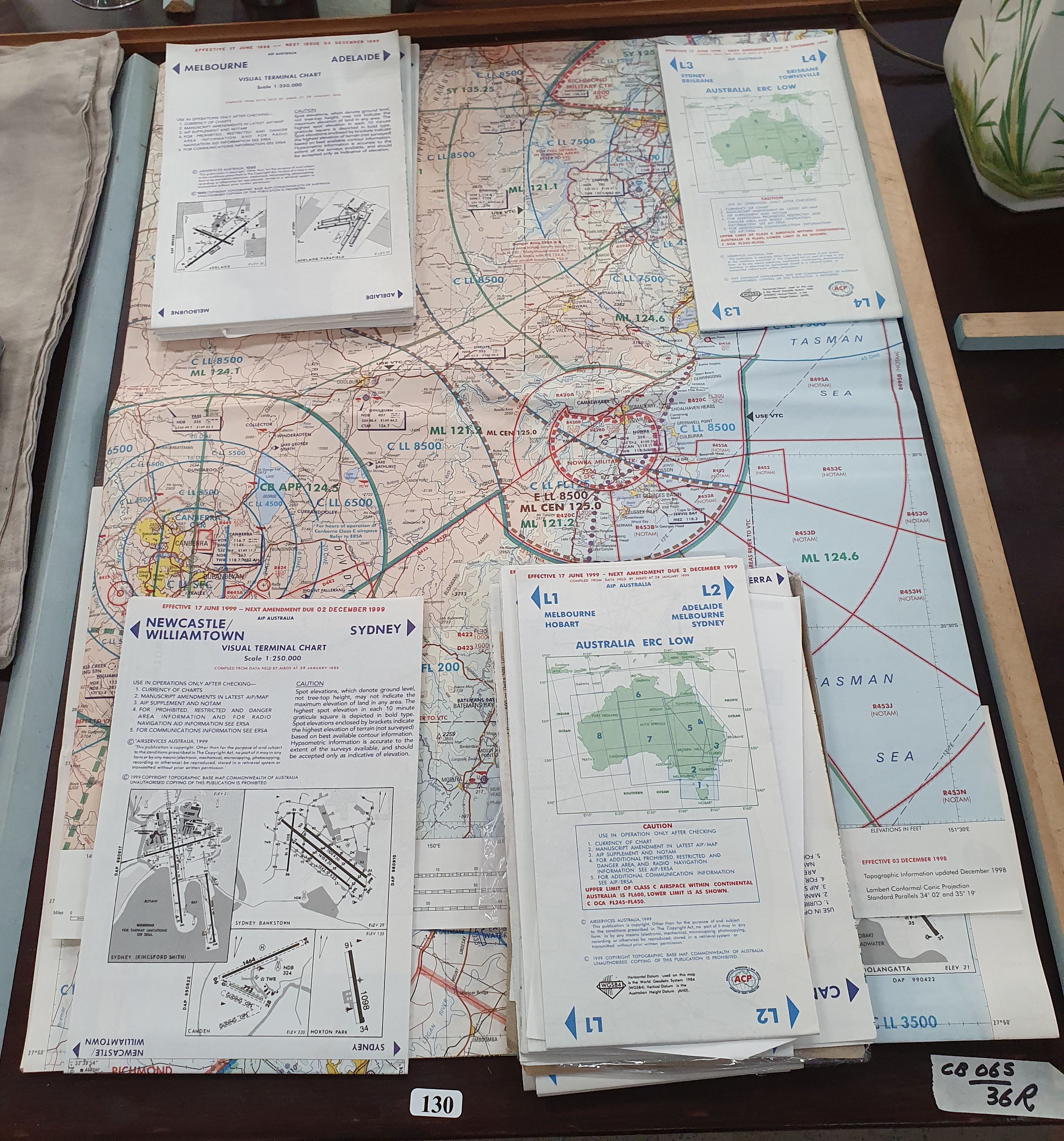 A COLLECTION OF AIRCRAFT FLIGHT MAPS Raffan Kelaher & Thomas Pty Ltd