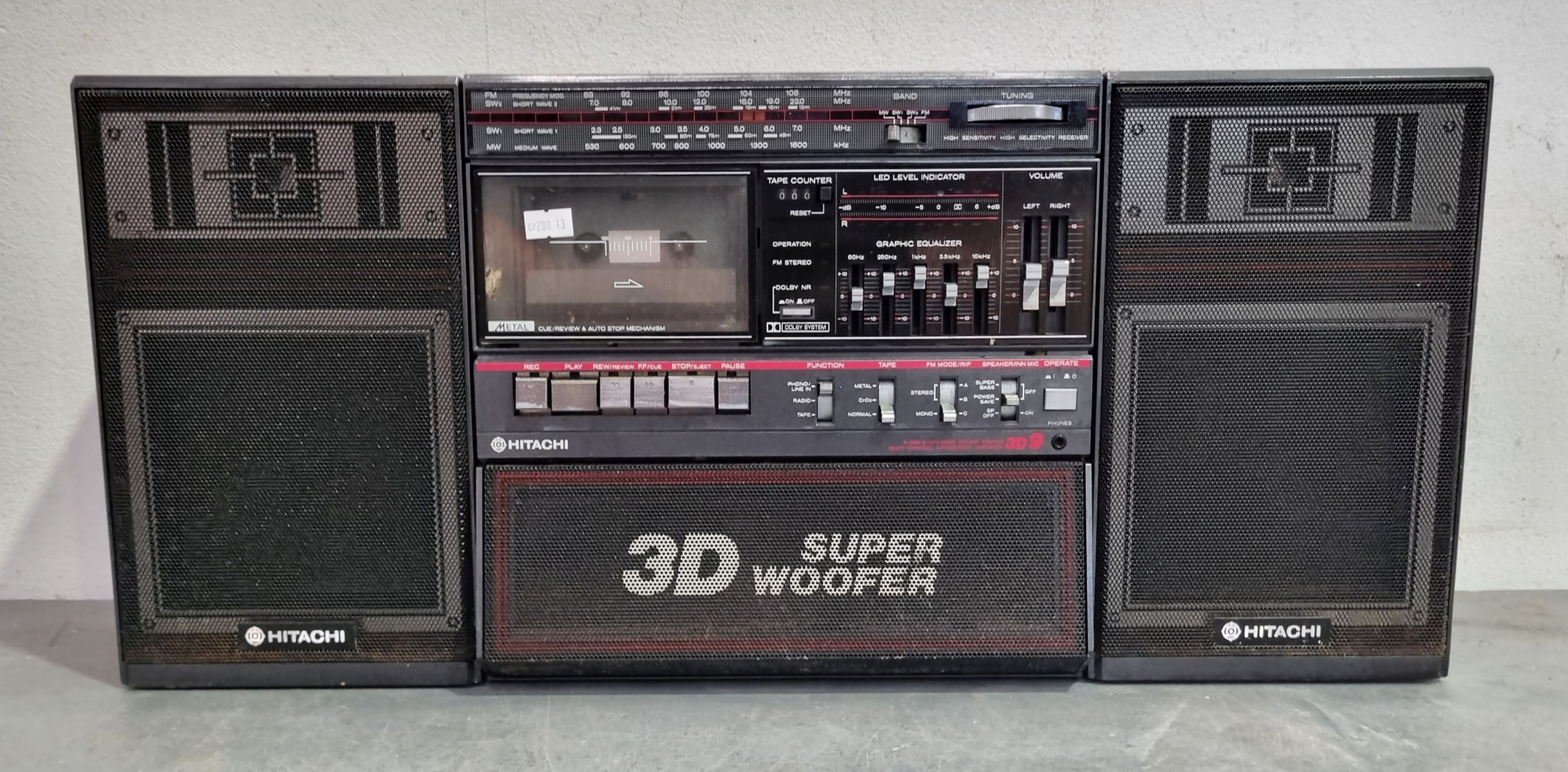 A HITACHI BOOM BOX