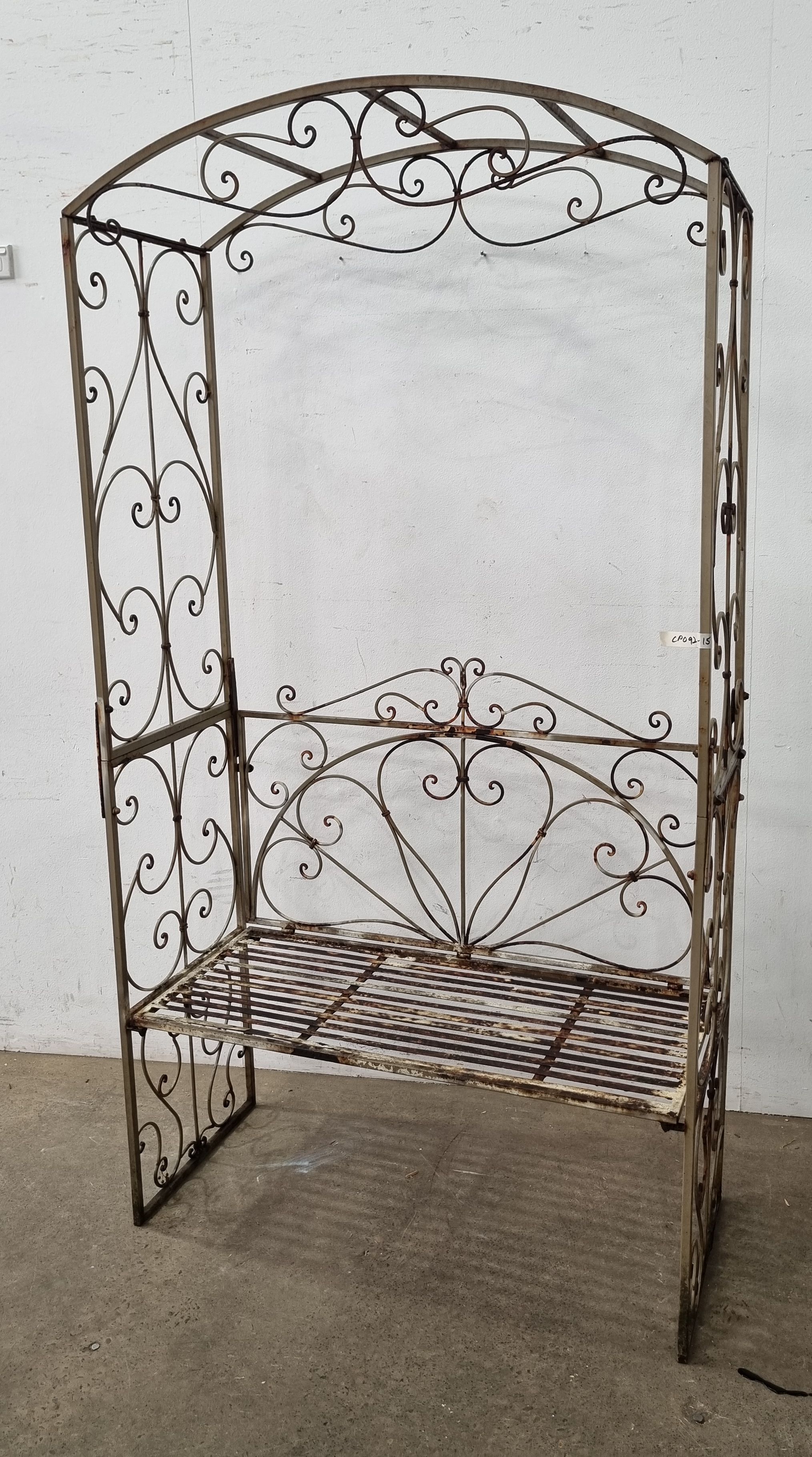 A Metal Archway Seat
