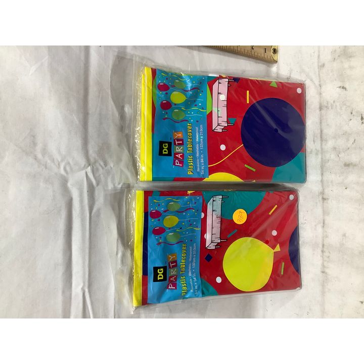 Buying (2) Plastic Tablecover w/ Balloon Design - 54"x84"