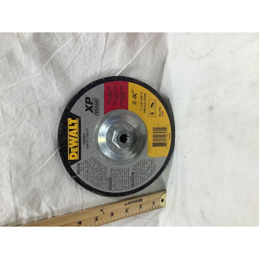 DeWalt Type 27 XP Ceramic Metal/Stainless Grinding (7" x 1/4" x 5/8" -11)