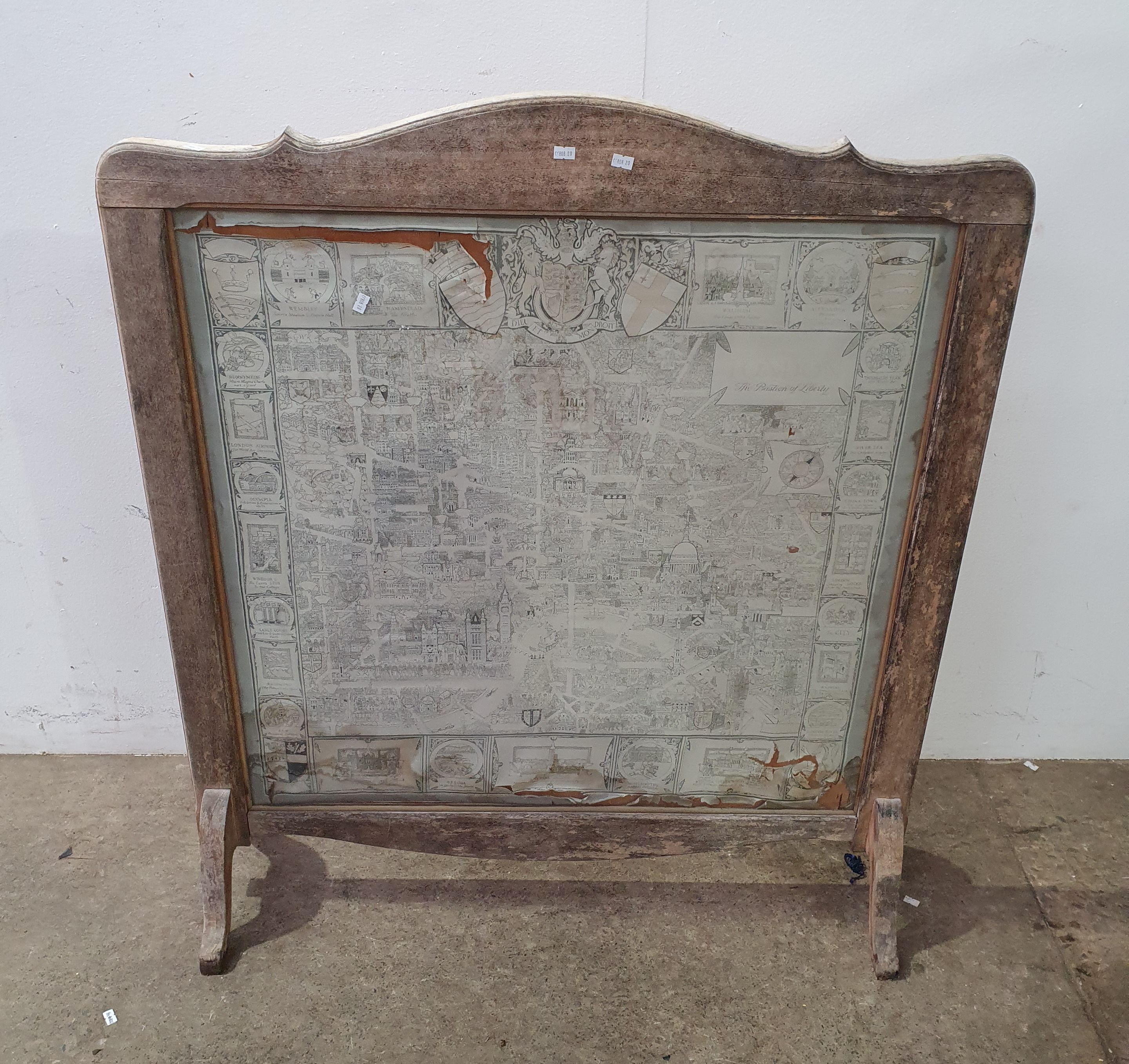 A FRAMED LONDON MAP