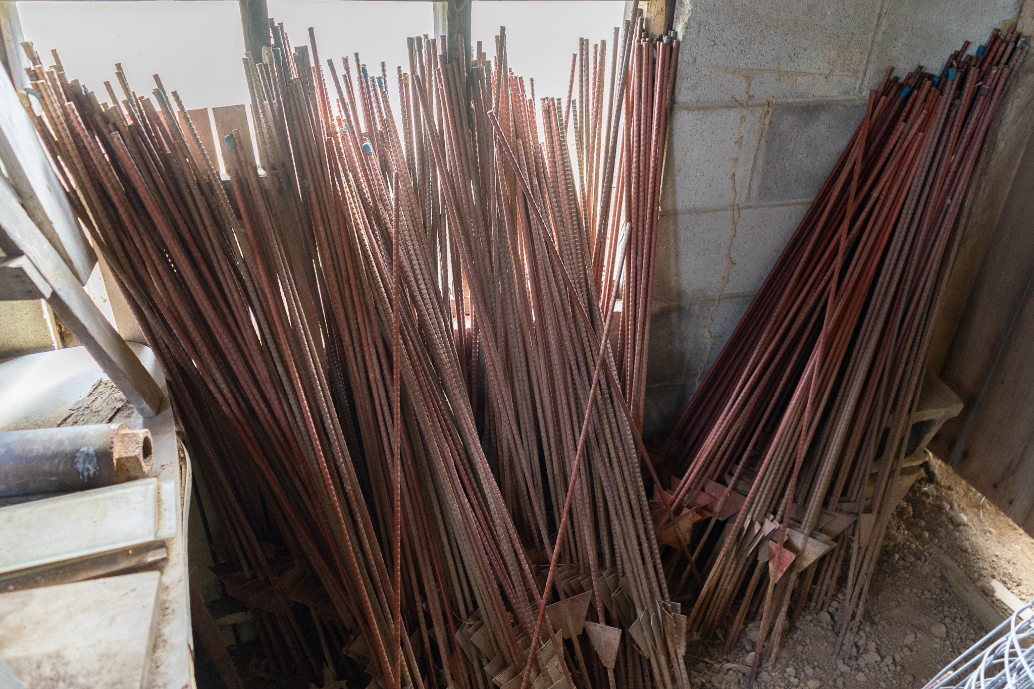 Large Collection of Rebar Fence Posts | Harritt Group, Inc