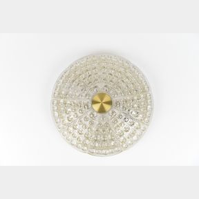 CARL FAGERLUND FOR ORREFORS CRYSTAL LIGHT FIXTURE