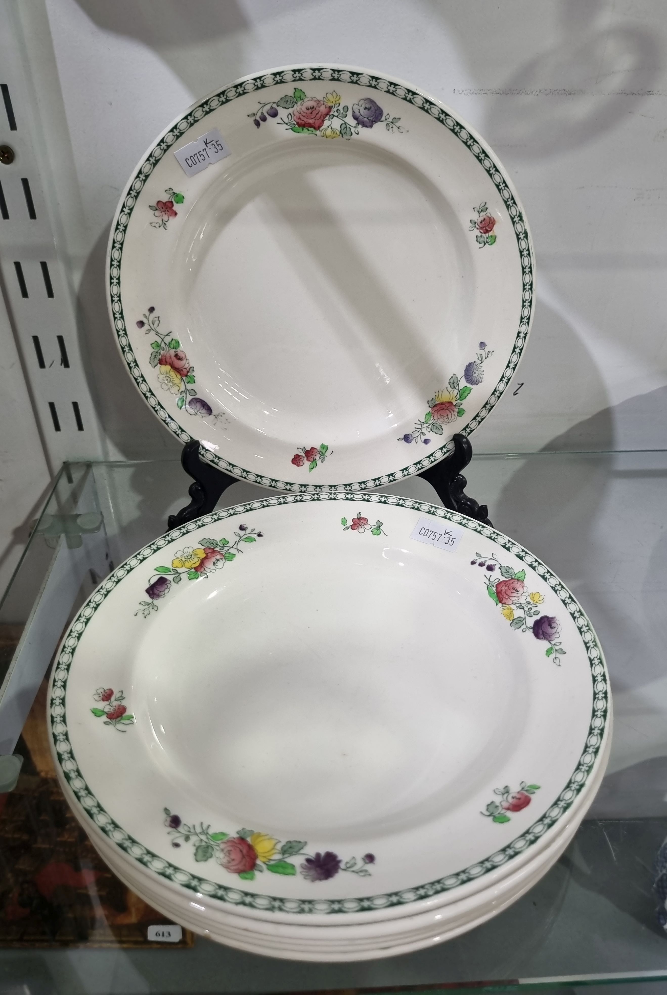 141 · SIX SPODE 'SPODE'S GLORY' SIDE PLATES