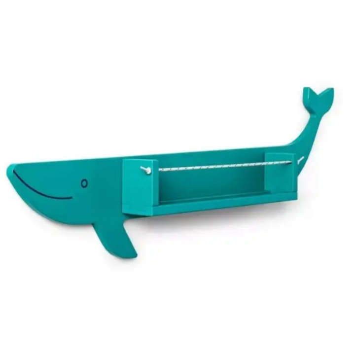 Pillowfort Blue Whale Bookshelf- 13.3'' x 3.8"W x 38.8"L